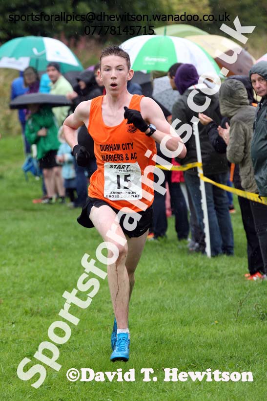 Mens under-17s, Sunderland Harriers Open Cross Counry, Farringdon Park, Sunderland. Photo: David T. Hewitson/Sports for All Pics